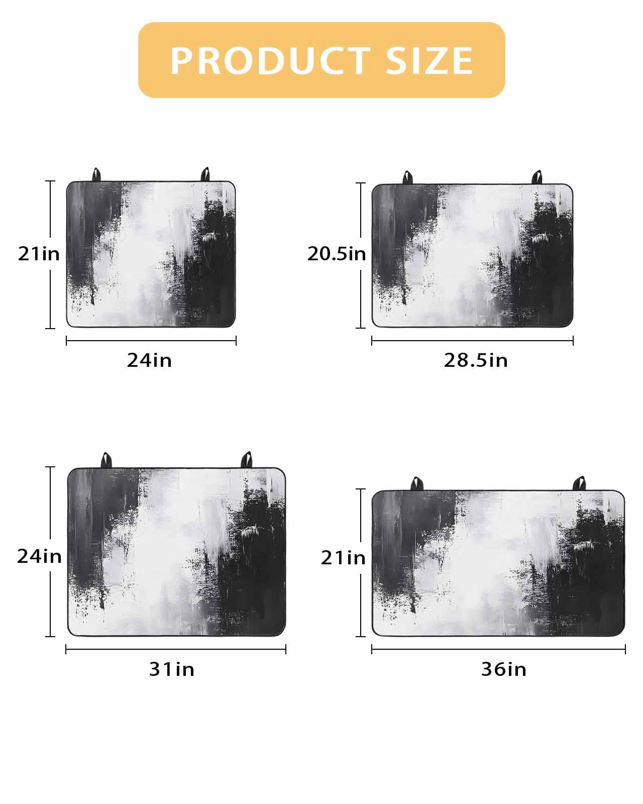 nqOlkjepod Large Induction Cooktop Protector Mat 36"x21", Black Gray White Stove Top Covers for Electric Stove, Minimalism Abstract Ombre Aesthetic Stove Burner Cover Mats, Glass Top Stove Cover