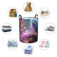 thumbnail image 5 of KLL Beautiful Flower Blue Bird Waterproof Foldable Laundry Hamper Bucket with Handles for Storage Bin,Kids Room,Home Organizer (Small ), 5 of 7