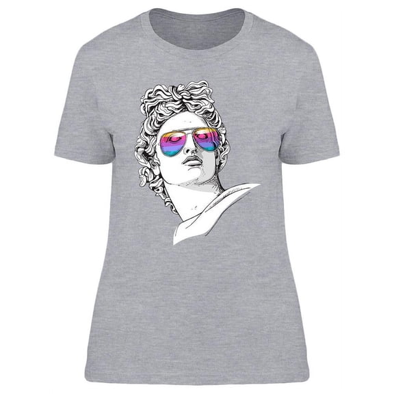 Apollo Statue With Glasses T-Shirt Women -Image by Shutterstock, Female x-Large