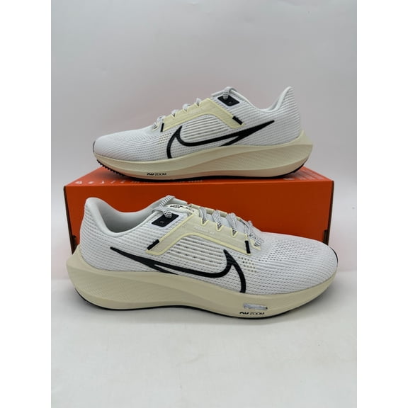 Nike Air Zoom Pegasus 40 Women's Road Running Shoes (White/Coconut Milk/Black DV3854-100, US Footwear Size System, Adult, Women, Numeric, Medium, 11)