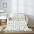 thumbnail image 2 of Rateoe Funny Chicken Pattern Flannel Throw Blanket, Ultra-soft Blanket for Bed, Couch, Car, Hypoallergenic Anti-pilling blanket-40"x30"(Vertical), 2 of 6
