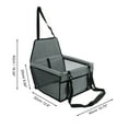 thumbnail image 4 of Unique Bargains 1 Pc Removable Pet Car Seat Cover for Pet 50.79"x39.37"x16.93" Gray, 4 of 6