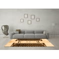 thumbnail image 3 of Ahgly Company Indoor Rectangle Abstract Orange Modern Area Rugs, 7' x 10', 3 of 4