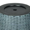 thumbnail image 6 of Alpine Corporation Gray/Tan Woven Style Planter with Drainage Hole-Large, 6 of 12