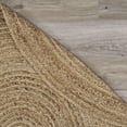 thumbnail image 5 of 7â€™ Brown Oval Shaped Jute Area Rug, 5 of 7