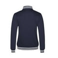 thumbnail image 7 of YDDIAN Men's All Wool Bomber Style Letterman Baseball Knit Rib Varsity Jacket Navy XL, 7 of 7
