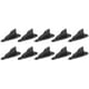 10pcs / Set Diffuseur Aileron de Requin Kit Compatible avec Spoiler Toit Aile Générateur de Vortex d'Air Diffuseur Arrière Universel- Carbone – image 1 sur 4