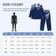 thumbnail image 4 of Balery Christmas Blue Pijama para Hombre de Dos Piezas con Manga Larga, Conjunto de Dormir y Descanso Suave con Bolsillos-Medium, 4 of 7