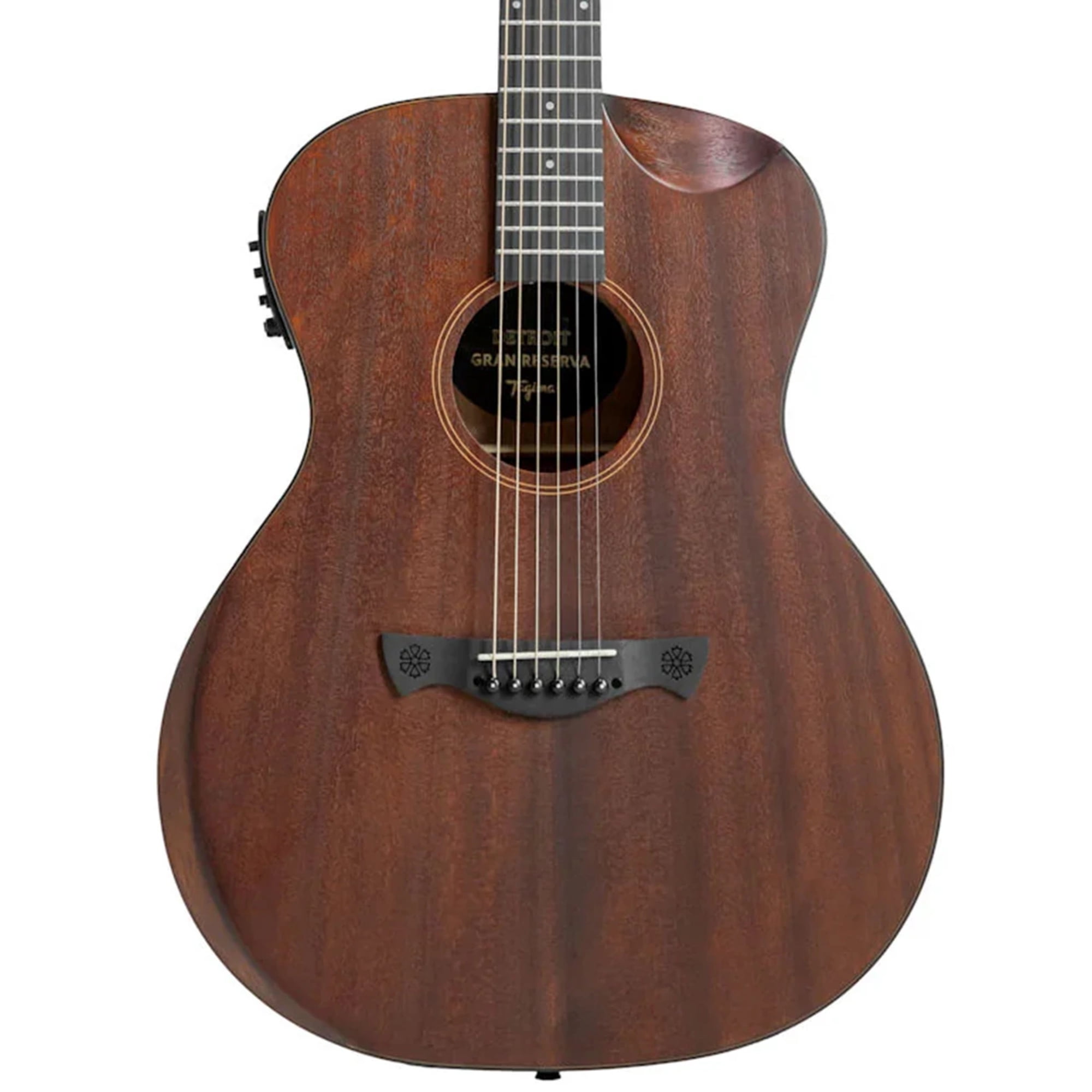 Tagima DETROIT GRAN RESERVA EQ DKMOP Grand Concert Cutaway Acoustic – Sapele, Bone Nut, Teq-8 Piezo, Satin Dark Mahogany