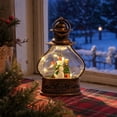 thumbnail image 6 of Christmas Decorations Indoor Outdoor Under 10$ Clearance! Christmas LED Lantern Decoration, Vintage Hanging Lamp with Santa Snowman Reindeer Inside, Warm Light Tabletop Home Party Ornament, 6 of 8