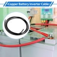 thumbnail image 7 of 1 Pc Battery Inverter Cable 10 AWG Gauge 9FT 5/16" Lug Battery Cable Universal for Car Vehicle Boat RV Solar Tinned Copper Black, 7 of 7