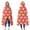 Red Chicken Pattern, variant on Wearable Blanket,White Chicken Folk Pattern Hooded Wearable Flannel Blanket for Adults & Teens,Winter Poncho Shawl Wrap Cape Cozy Anti-Pill,60"x80"