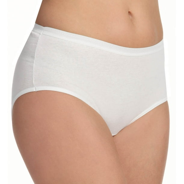 Fruit of the Loom Womens 3 Pack Original Cotton White Brief