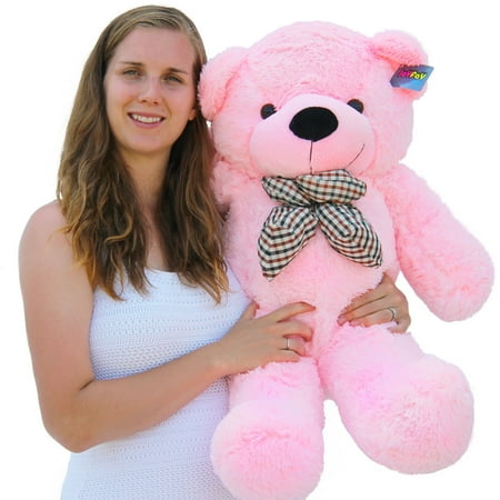 Joyfay 39 inch Pink Giant Stuffed Teddy Bear Animal Plushie Plush Toy for Adults Children Christmas Wedding Anniversary Birthday Valentine's Day Gift