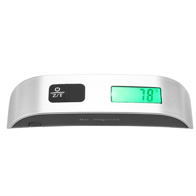 Báscula Colgante Electónica Digital LCD, Balanza de Pesaje Con Gancho Portátil, Carga Máxima de 50kg, Tamaña Mini para Viajeros