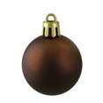 thumbnail image 6 of Northlight 96ct Shatterproof 4-Finish Christmas Ball Ornament Set 1.5" - Brown, 6 of 7