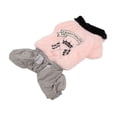 thumbnail image 4 of Dog Winter Clothes, Plush Dog Cold Weather Outfit Splicing Design 4 Legged Cute  for Medium Dogs  4XL, 4 of 8