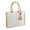 Beige, variant on Jute Tote Bag Reusable Grocery Bags Shopping Bag