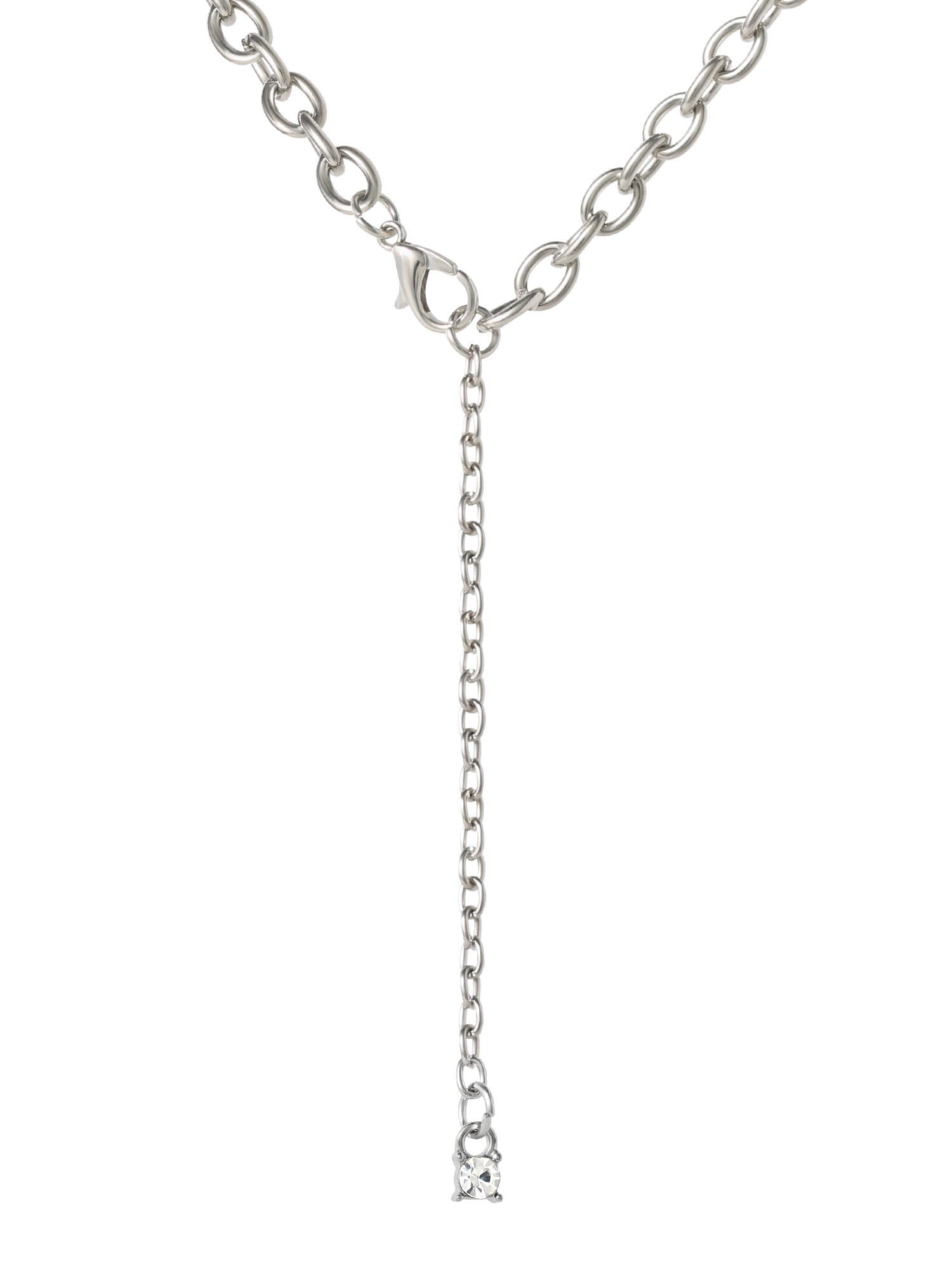 Disney Mickey Mouse & Minnie Mouse Charm Necklace with Adjustable Chain