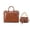 Brown, variant on MKF Collection Yareli Women’s Vegan Leather Tote Bag by Mia K- Brown