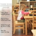 thumbnail image 5 of ECR4Kids Natural Hardwood Table & Chair Set, 24x36" x 18" H, 10" Chairs (3-Pc), 5 of 8