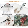 thumbnail image 3 of 2-Pack Waterproof Travel Laundry Bag Lightweight Polyester Duffle with Top Handle for Beach/Camping/School Christmas White Horse, 3 of 7