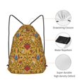 thumbnail image 2 of XMXT Unisex Drawstring Backpack for Women Men, Persian Botanical Illustration Waterproof Gym Bag String Bags for Shopping Sport Travel, m, 2 of 8