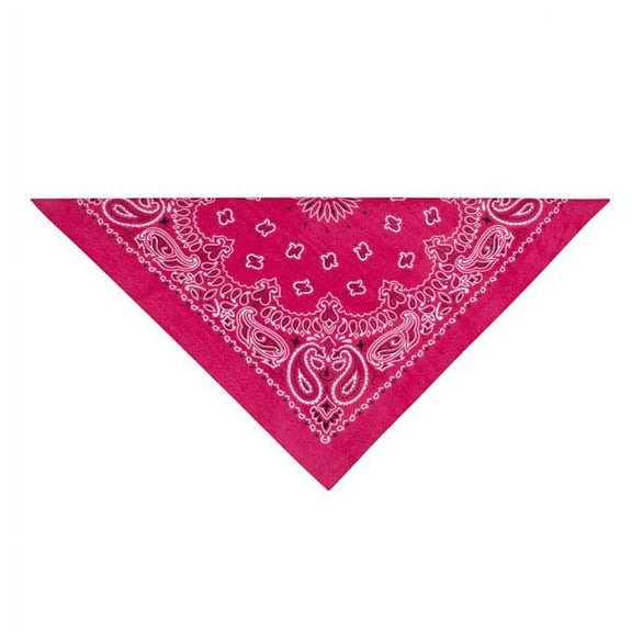 Essential Apparel Paisley Bandanas, Hot Pink, One-Size