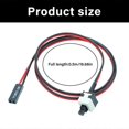 thumbnail image 3 of Power Button Cable 50cm 2Pin ATXs PC Switcher Wire For Computer Case Restarts Function Repair Damaged Pc Power Cord Red and black, 3 of 4