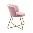 thumbnail image 5 of Porthos Home Orry Dining Chairs, Velvet Upholstery, Gold Dipped Metal Legs (Set of 2), 5 of 7