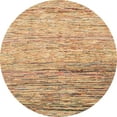 thumbnail image 1 of Ahgly Company Machine Washable Indoor Round Abstract Chocolate Brown Area Rugs, 4' Round, 1 of 7