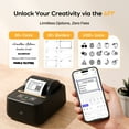 thumbnail image 4 of INKBIRD  Bluetooth Portable Label Maker Machine, Thermal Printer for 3/4" to 2" Labels, Wireless Sticker Printer for Home, Office, School, 4 of 13