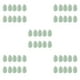 thumbnail image 2 of Plantas artificiales Naiovety 10x palmeras verdes para interiores o exteriores A00509, 2 of 6