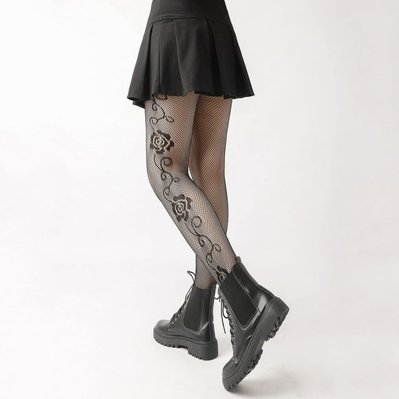 Tights Women's Sexy Pattern Tights Fishnet Floral Print Pantyhose Stockings Seggings Free Size (without Panties) Women's Pantyhose Tights