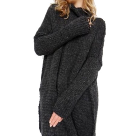 Metallic Knit Turtleneck - Oversized Knit Sweaters Women Winter Turtleneck Pullover Tops Chunky Knitted Jumper Long Sleeve High Neck Loose Knitwear