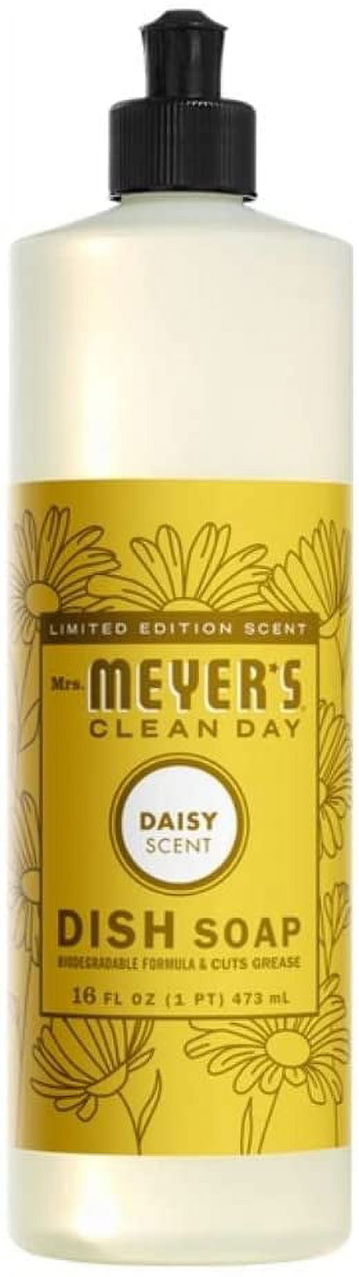 Mrs. Meyer's Clean Day Kitchen Essentials Set, Includes: Hand Soap, Dish Soap, and Multi-Surface Cleaner, Daisy Scent
