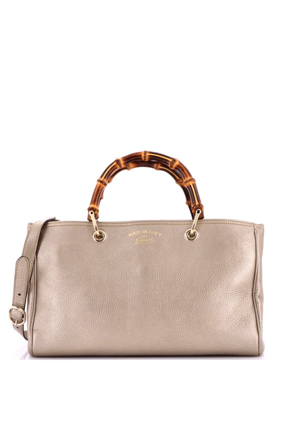 Pre-Owned Bamboo Shopper Tote Leather Medium By Rebag