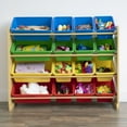 thumbnail image 5 of Humble Crew Storage Organizer with 16 Plastic Bins for Kids & Toddlers, Natural/Primary, 5 of 7