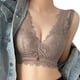 thumbnail image 2 of Gibobby Brasier para mujer camiseta sin mangas para mujer sin borde de y cierre de encaje con cuello ajustable y sostén superior con soporte para el pecho(Gris,40), 2 of 4