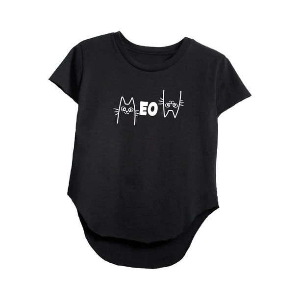 Camiseta de manga corta para mujer Camiseta básica Cuello redondo Ropa transpirable Túnica simple M