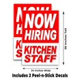 thumbnail image 2 of Now Hiring Kitchen Staff (24" X 36") Vinyl Decal Only (Pack of 2), 2 of 4