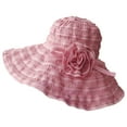 thumbnail image 2 of Cheers.US Women's Wide Brim Sun Hat Foldable Hat Summer Beach Roll up Cap Sun Hat Packable UV Protection, 2 of 4
