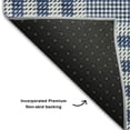 thumbnail image 5 of Addison Rugs Mayfield Premium Machine Washable Transitional Plaid Navy Rectangle Rug, 5' x 7'6", 5 of 6