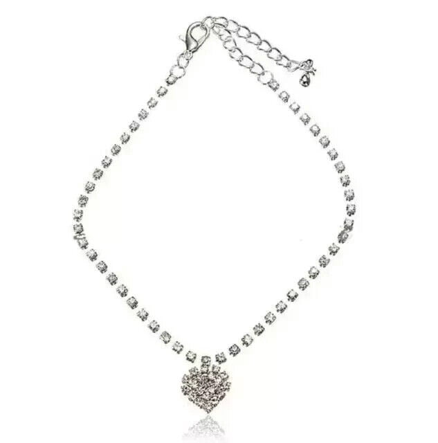 5Ct Simulated Diamond Women's Wedding Tennis Anklet 14K White Gold Plated