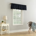thumbnail image 4 of Mainstays Lauren Semi-Sheer Textured Solid Rod Pocket Curtain Valance, Navy, 56"W x 17"L, 4 of 8