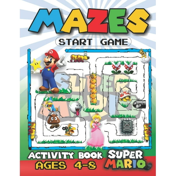 Super Mario and Friends Activity Books!: Super Mario Mazes Activity Book : A Coloring activity ...