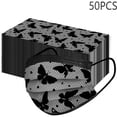 thumbnail image 1 of Máscara desechable para adultos con estampado de encaje, máscara facial transpirable antipolvo con gancho para la oreja, máscara de buena comodidad, 50 unidades, 1 of 1
