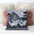 thumbnail image 4 of Amrita Sen Designs  26 x 26 in. Reindeer Herd Broadcloth Indoor & Outdoor Zippered Pillow - White & Muted Purple, 4 of 4