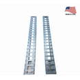 thumbnail image 2 of 120"x15"x3" Aluminum Trailer Loading Ramps with Knife Foot & Hook Ends (Pair) - 10000 lbs Capacity per Axle - Heavy Duty Truck Beds & Tailgate Loading Ramps for Car, ATV - Made in USA, 2 of 21