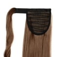 thumbnail image 5 of Drawstring Ponytail Hair Extension 20" 22" Curly Wavy Straight Hairpiece One Piece Ponytail Extension Long Pony Tails for Women(Natural Black/Dark Brown), 5 of 8